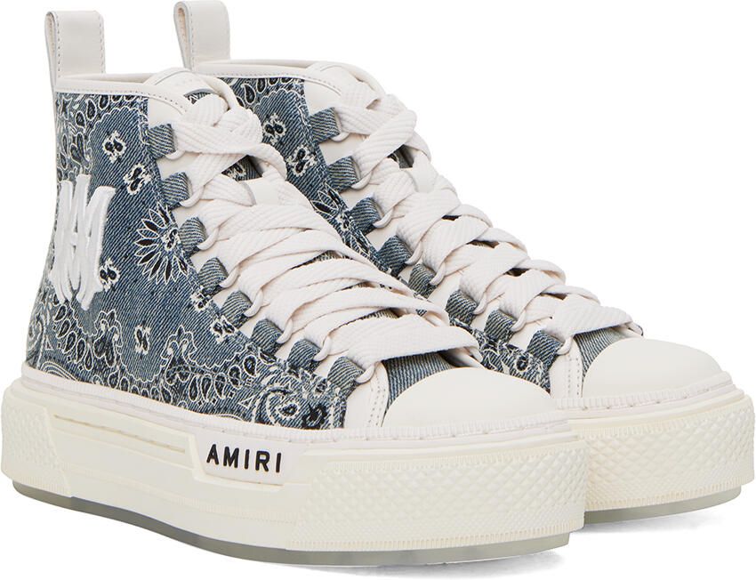 AMIRI Beige Court High Sneakers - Picture 3