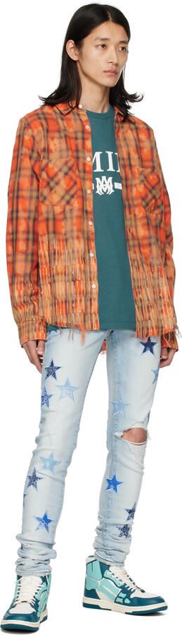 AMIRI Blue Skel Top Hi Sneakers - Picture 4