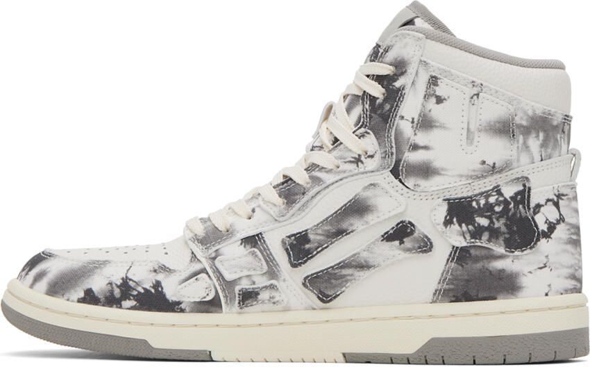 AMIRI Gray Tie Dye Skel Top Hi Sneakers - Picture 3