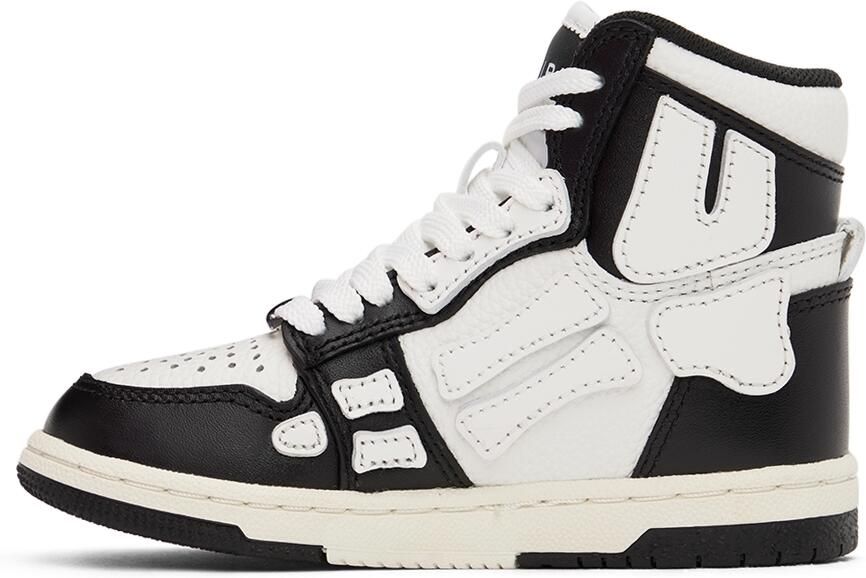 AMIRI Kids Black & White Skel Top Sneakers - Picture 2