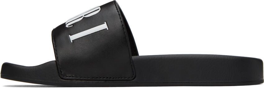 AMIRI Kids Black Logo Pool Slides - Picture 3