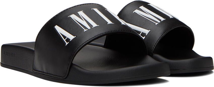 AMIRI Kids Black Logo Pool Slides - Picture 2