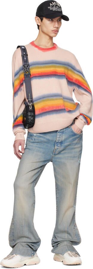 AMIRI Off-White & Gray Bone Runner Sneakers - Picture 4