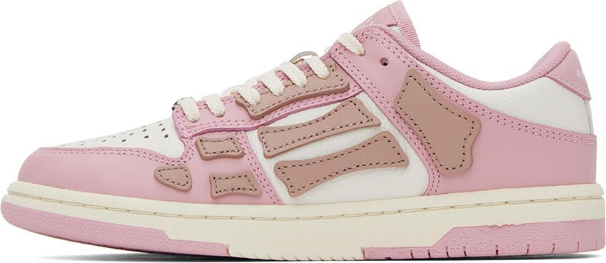 AMIRI Pink Skel Top Low Sneakers - Picture 3