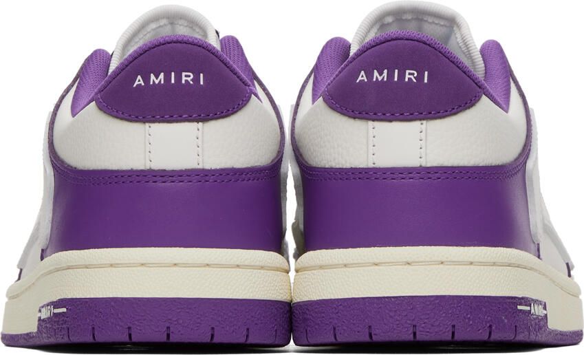 AMIRI Purple & White Skel Low Sneakers