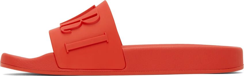 AMIRI Red Logo Pool Slides - Picture 2