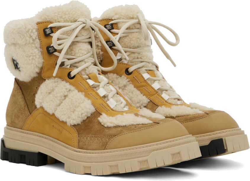 AMIRI Tan Workman Boots - Picture 3