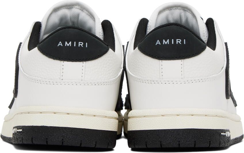 AMIRI White & Black Skel Top Low Sneakers