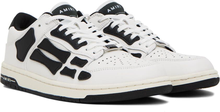 AMIRI White & Black Skel Top Low Sneakers - Picture 2