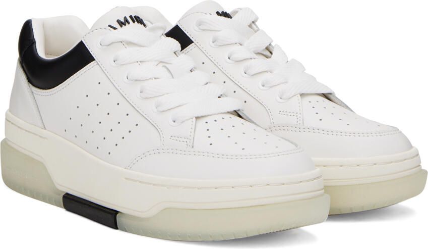 AMIRI White & Black Stadium Low Sneakers - Picture 2