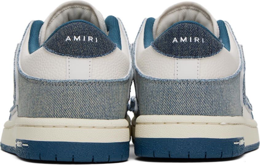 AMIRI Blue & White Skel Top Low Sneakers