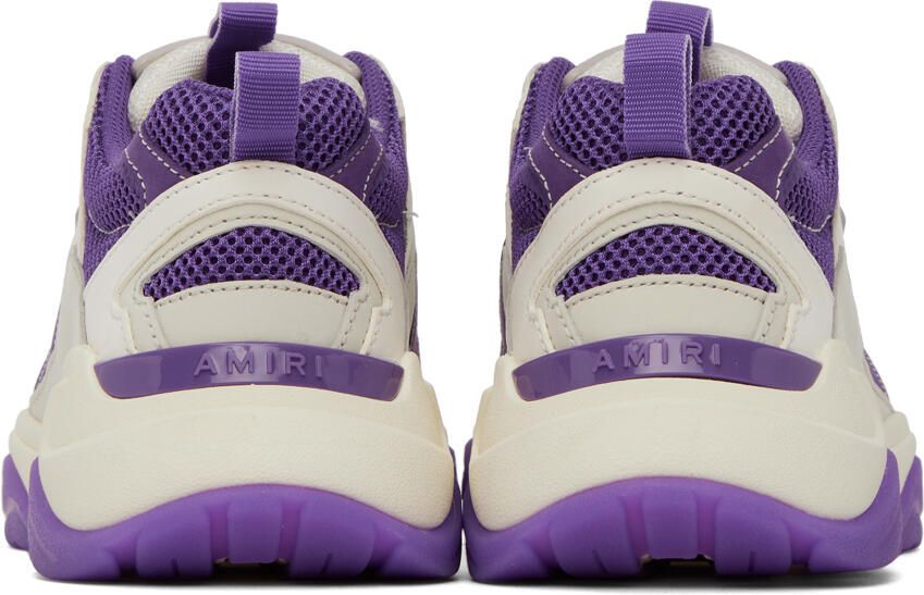 AMIRI White & Purple Bone Runner Sneakers