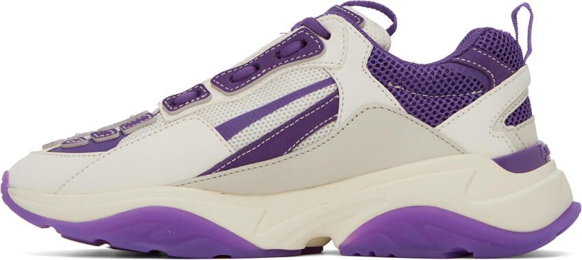 AMIRI White & Purple Bone Runner Sneakers - Picture 3