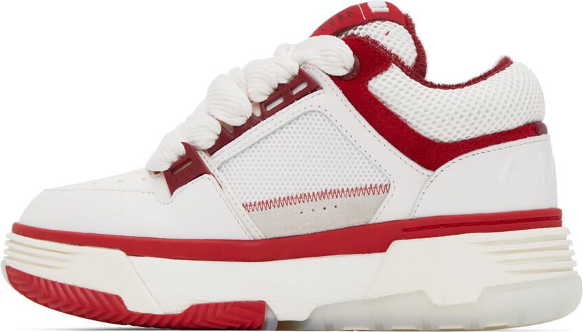 AMIRI White & Red MA-1 Sneakers - Picture 3