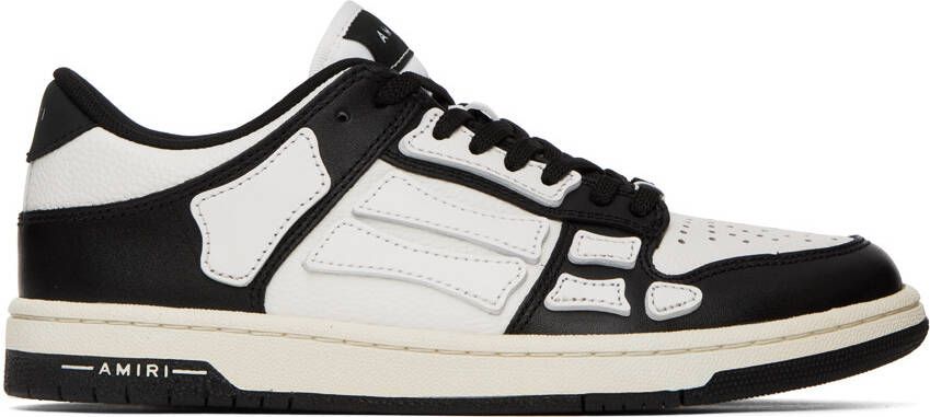 AMIRI Black & White Skel Top Low Sneakers - Picture 8