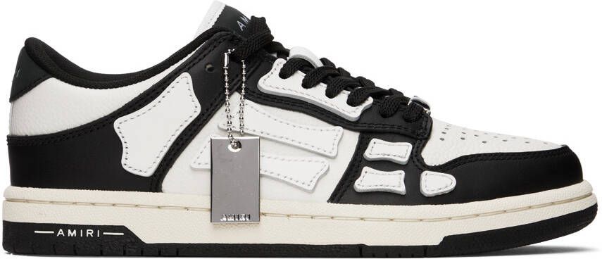 AMIRI Black & White Skel Top Low Sneakers - Picture 5