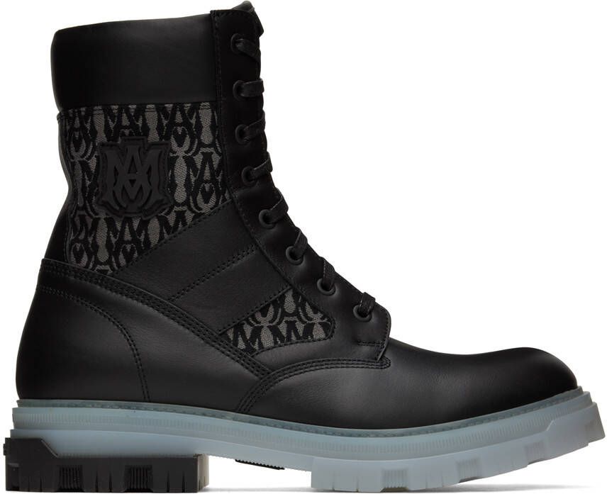 AMIRI Black Military Combat Boots