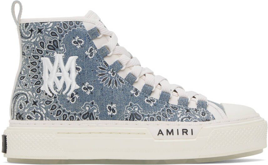 AMIRI Blue Court High Sneakers - Picture 5