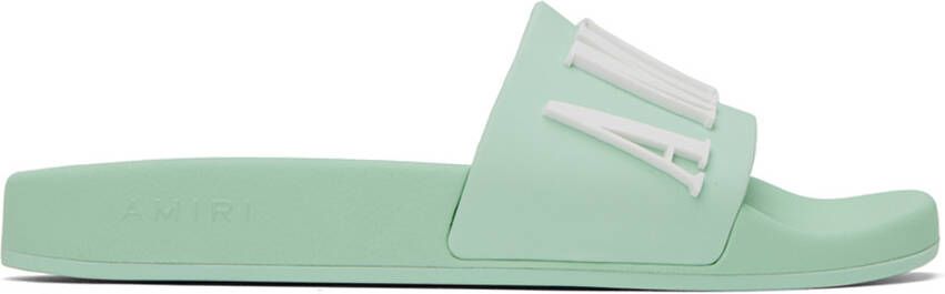 AMIRI Green Pool Sandals