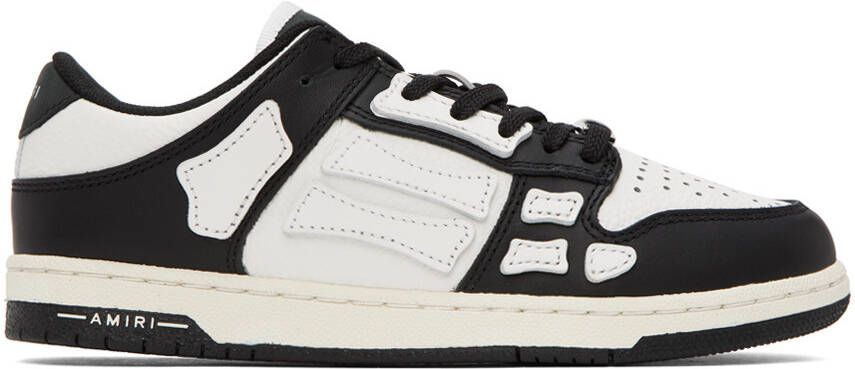 AMIRI Kids Black & White Skel Sneakers - Picture 4