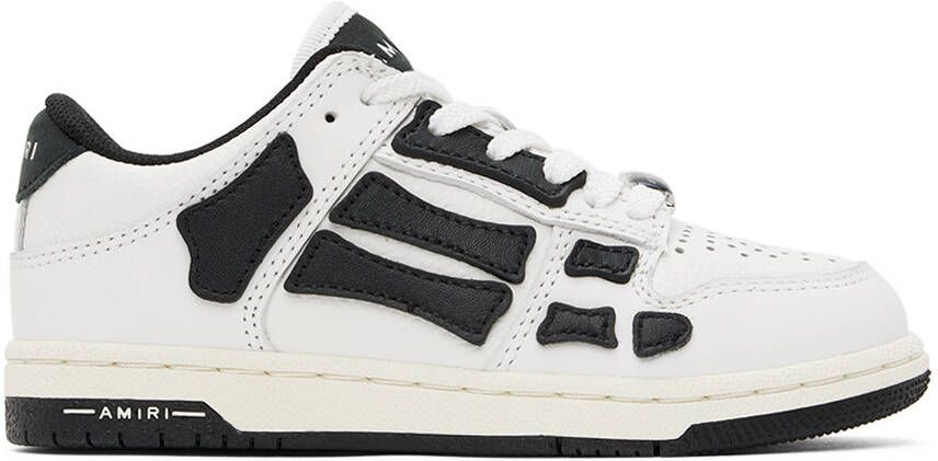 AMIRI Kids Black & White Skel Sneakers - Picture 4