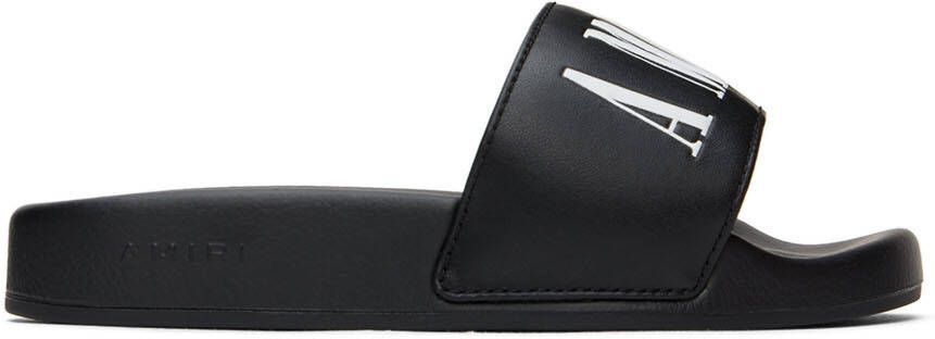AMIRI Kids Black Rubber Pool Slides - Picture 4