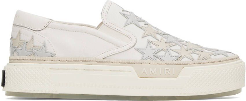 AMIRI Off-White Stars Court Slip-On Sneakers - Picture 5