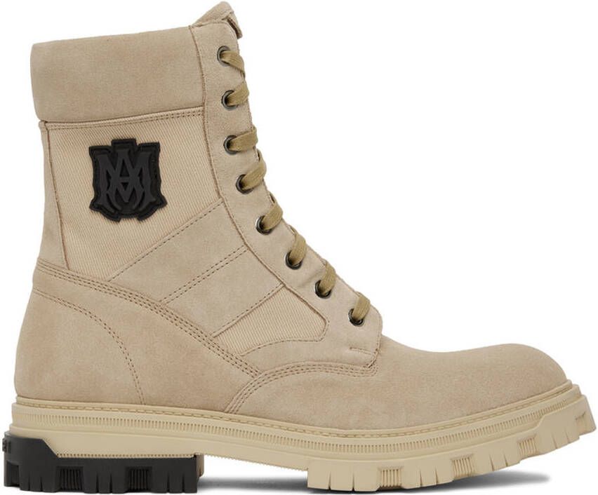 AMIRI Tan Military Combat Boots - Picture 5