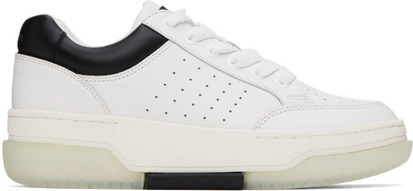 AMIRI White & Black Stadium Low Sneakers - Picture 5