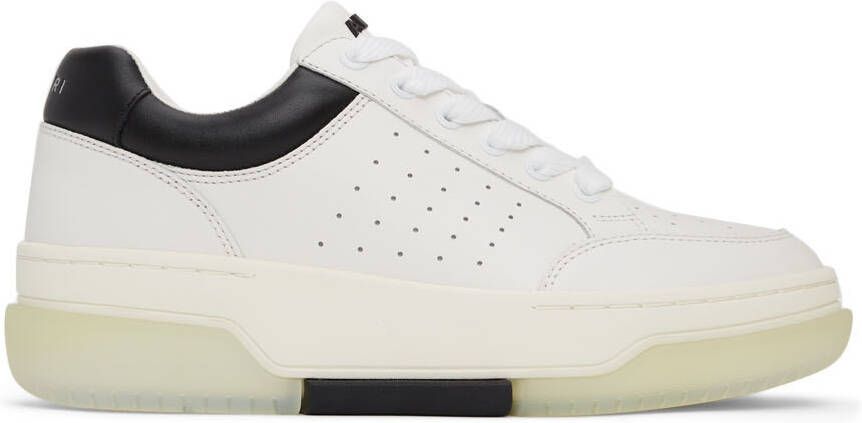 AMIRI White & Black Stadium Low Sneakers - Picture 5