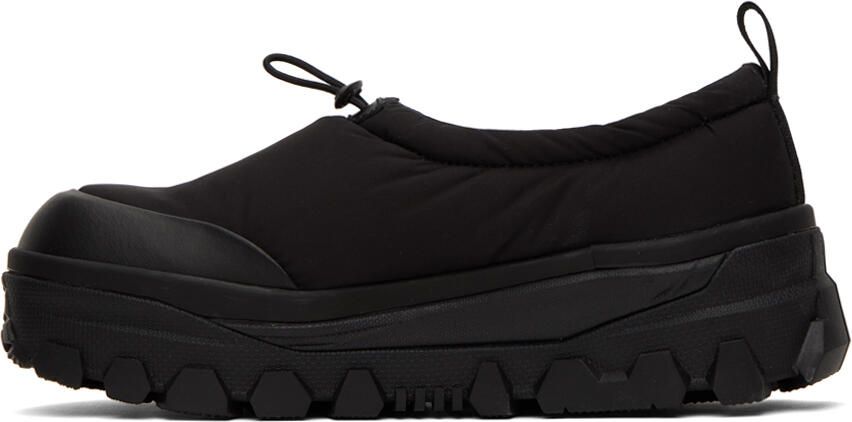 AMOMENTO Black Padded Platform Slippers - Picture 3