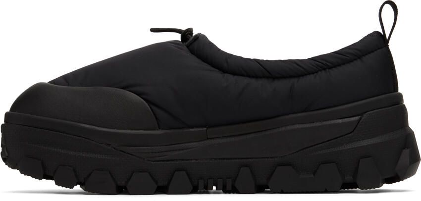 AMOMENTO Black Vibram Padded Slippers - Picture 3