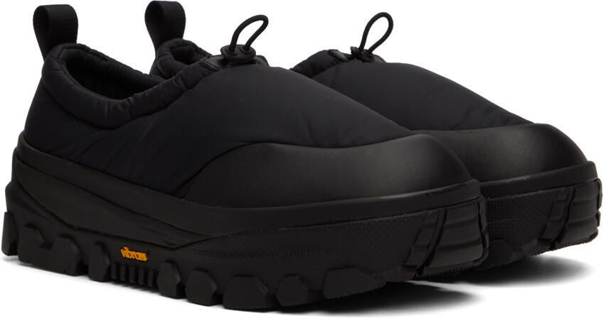 AMOMENTO Black Vibram Padded Slippers - Picture 2