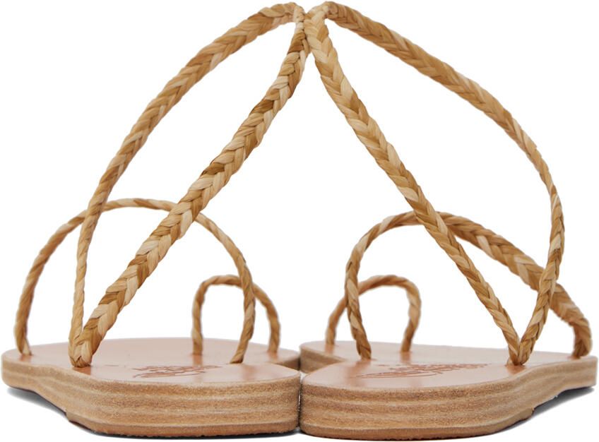 Ancient Greek Sandals Beige Eleftheria Sandals