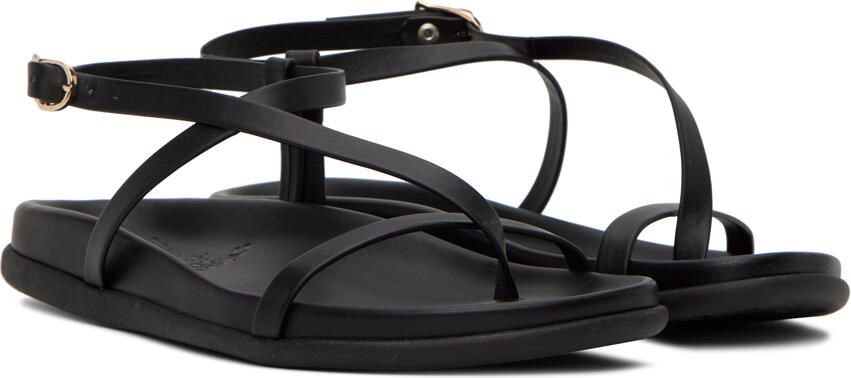 Ancient Greek Sandals Black Aimilia Sandals - Picture 2