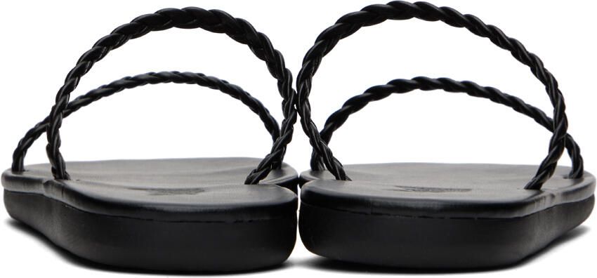 Ancient Greek Sandals Black Aprilia Sandals