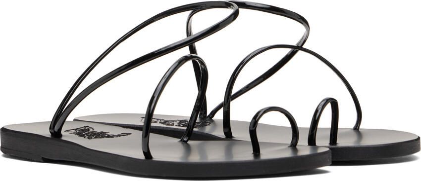 Ancient Greek Sandals Black Chora Sandals - Picture 2