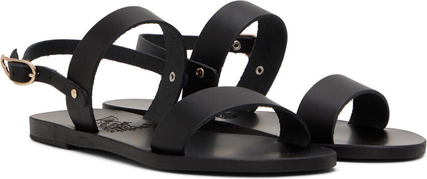 Ancient Greek Sandals Black Clio Sandals - Picture 2