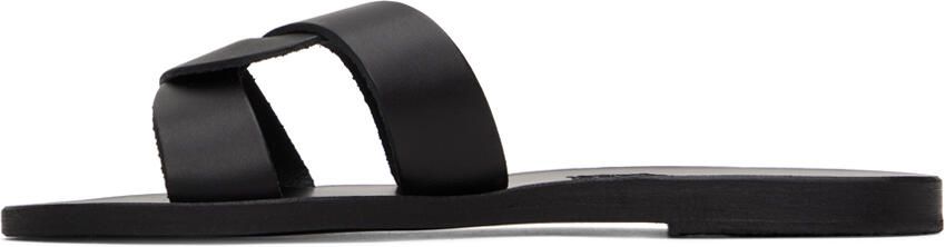 Ancient Greek Sandals Black Desmos Sandals - Picture 4