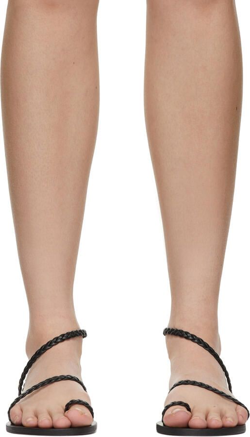 Ancient Greek Sandals Black Eleftheria Sandals - Picture 2