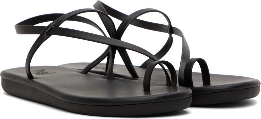 Ancient Greek Sandals Black Euterpe Sandals - Picture 2