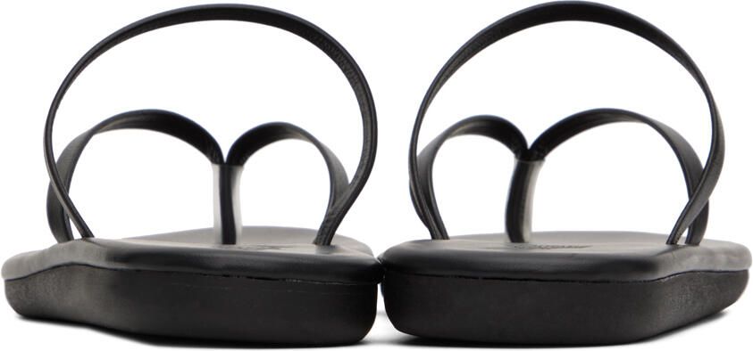 Ancient Greek Sandals Black Flip Flop Sandals