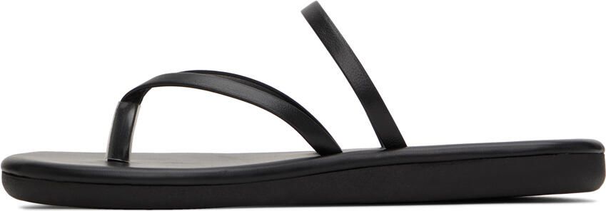 Ancient Greek Sandals Black Flip Flop Sandals - Picture 3