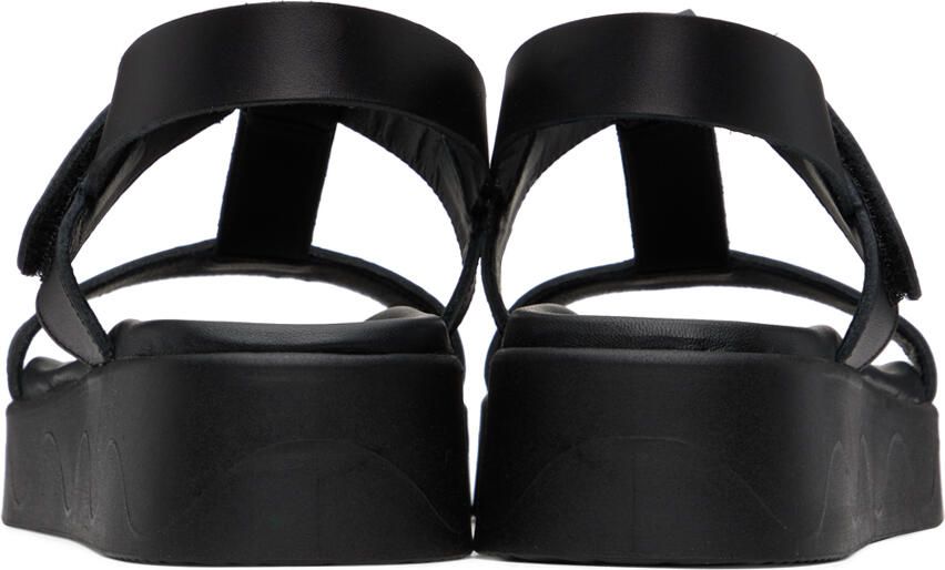Ancient Greek Sandals Black Myrto Sandals