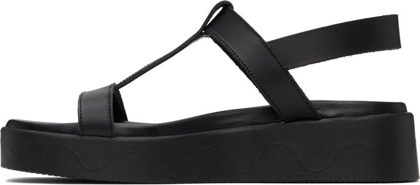 Ancient Greek Sandals Black Myrto Sandals - Picture 3