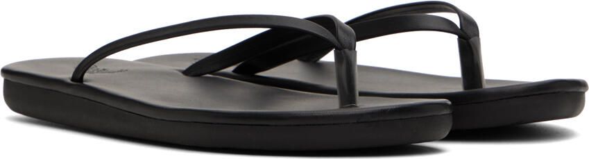 Ancient Greek Sandals Black Flip Flop Sandals - Picture 6