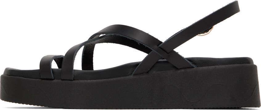 Ancient Greek Sandals Black Silia Sandals - Picture 3