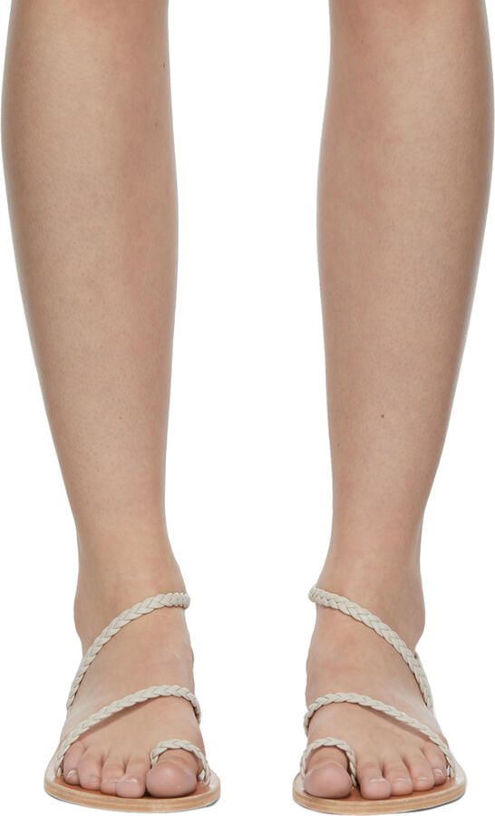 Ancient Greek Sandals Off-White Eleftheria Sandals - Picture 3