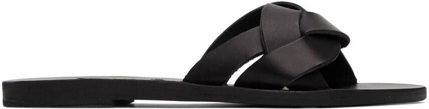 Ancient Greek Sandals Black Arachne Sandals - Picture 5