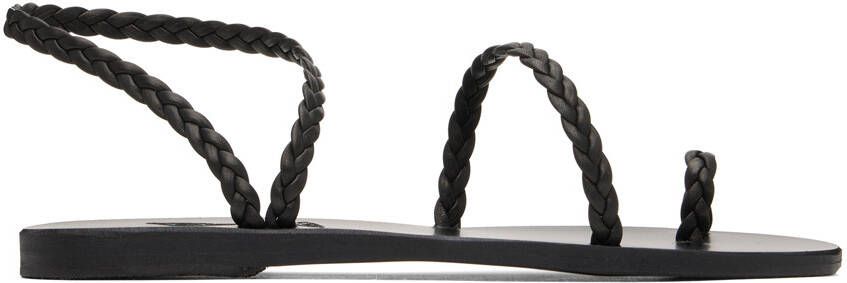 Ancient Greek Sandals Black Eleftheria Sandals - Picture 5